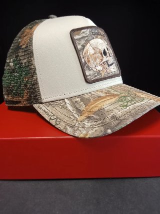 Gorra Goorin Bros Calavera Camuflaje. Talla única.