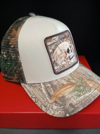Gorra Goorin Bros Calavera Camuflaje. Talla única.