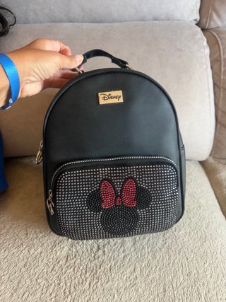 Mochila Disney Minnie Negra con Brillos