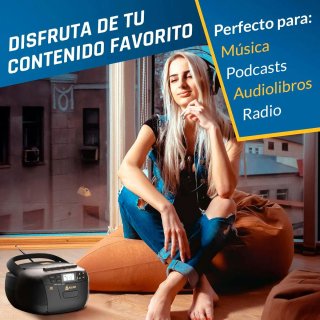 Reproductor CD y Cassette KLIM Negro