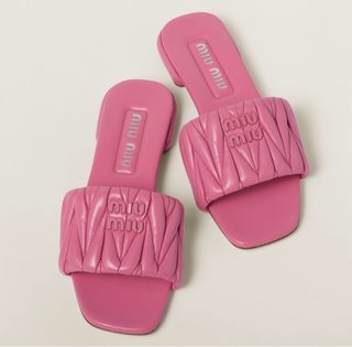 Chanclas Miu Miu rosa T39