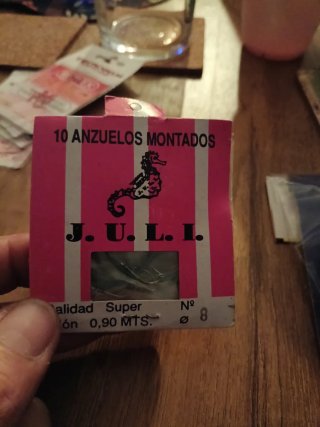 10 Anzuelos Montados J.U.L.I. Nº8  4 paquetes
