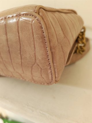Borsetta Zara Beige con Dettagli Oro
