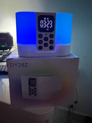 Altavoz Bluetooth Despertador Luz LED