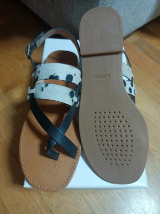 Geox piel 40 Pelo Animal Print