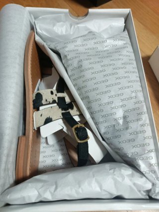Geox piel 40 Pelo Animal Print