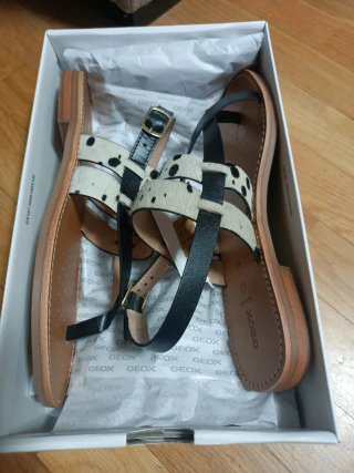 Geox piel 40 Pelo Animal Print