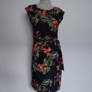 Vestido Smashed Lemon Estampado Frutas Talla M