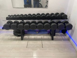 Banco de pesas y jaula de potencia