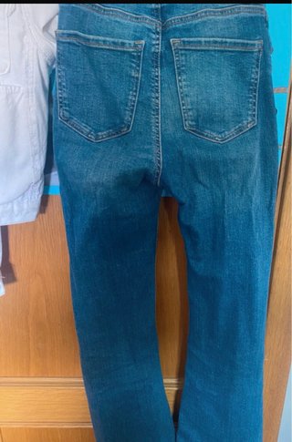 Pantalón campana azul
