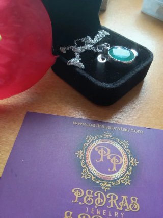 Colar Prata c/ Esmeralda Certificada Handmade