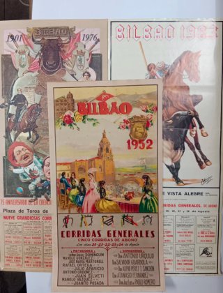 3 Carteles Corridas de Toros Bilbao