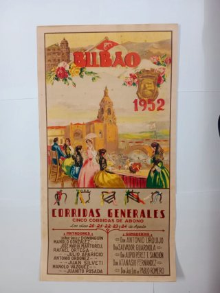 3 Carteles Corridas de Toros Bilbao