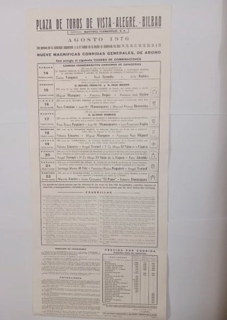 3 Carteles Corridas de Toros Bilbao