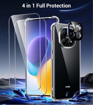 Funda Xiaomi Redmi Note 15 Pro 5G Con 2 protectore