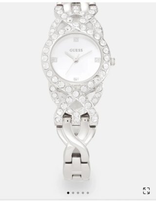 Orologio Guess argentato con pietre preziose