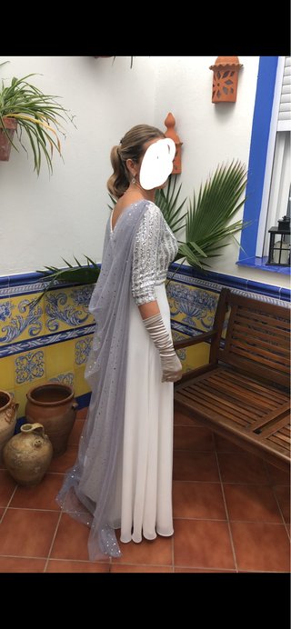 Vestido de fiesta lentejuelas y tul