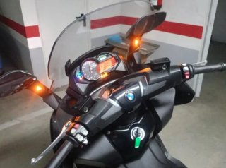 Maxi Scooter BMW Negra y Plateada