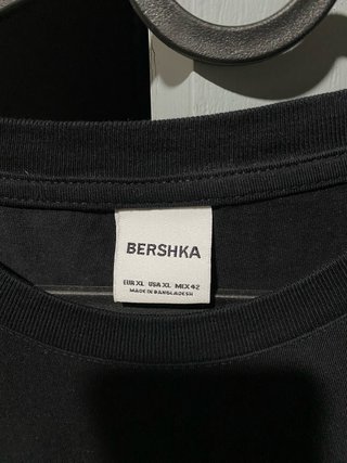 Camiseta oversize Bershka negra talla única