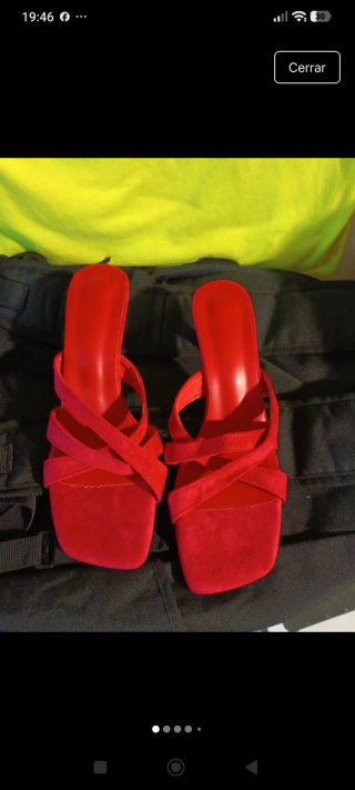 Sandalias Rojas Talla 38