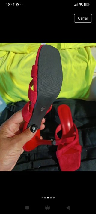 Sandalias Rojas Talla 38