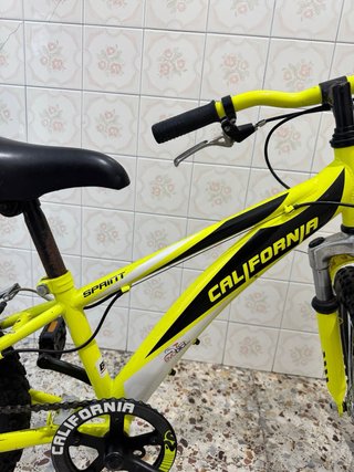 Bicicleta Infantil California Amarilla