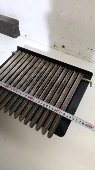 Parrilla Acero Inox pequeña  con Cajón Hierro fuer