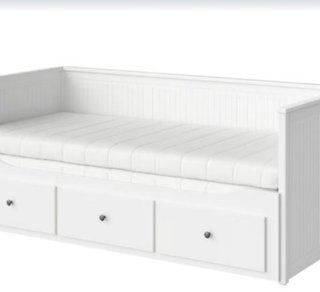 Cama Diván Ikea Hemnes Blanca con colchon flex