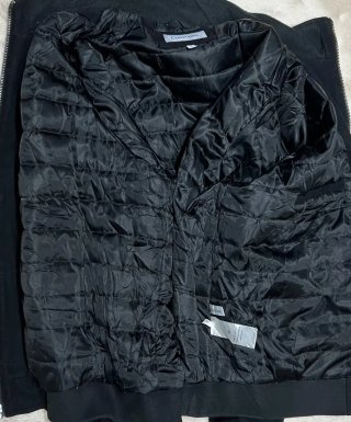 Abrigo Lana Calvin Klein Negro XXL