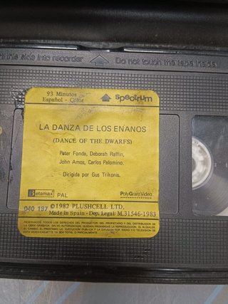 cinta VHS, video, LA DANZA DE LOS ENANOS - SERIE B , años 80, GUS TRIKONIS, CON MONSTRUOS