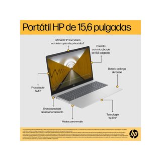 HP 15-fc0243ns 32GB Plata portátil Ryzen 7