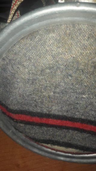 Cantimplora militar gris y roja