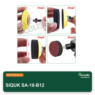 SIQUK 130 discos lijado abrasivo 50mm