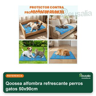 Qoosea alfombra refrescante perros gatos 50x90cm