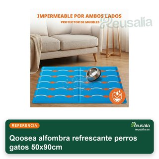 Qoosea alfombra refrescante perros gatos 50x90cm