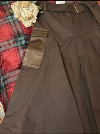 Falda midi Zara cargo con cinturón T-S