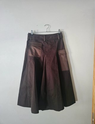 Falda midi Zara cargo con cinturón T-S