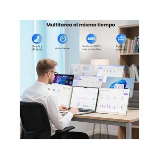 KEFEYA Monitor portátil 15.6” FHD triple