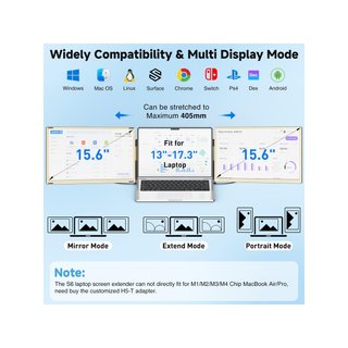 KEFEYA Monitor portátil 15.6” FHD triple