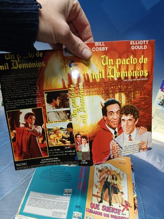 Lote 10 caratulas VHS, películas comedias, serie B, videoclub , años 80