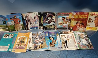Lote 10 caratulas VHS, películas comedias, serie B, videoclub , años 80
