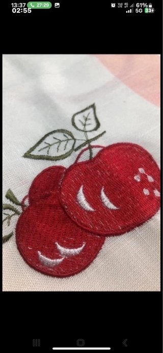 Coppia Runner Cucina Vintage Cotone Ricamato