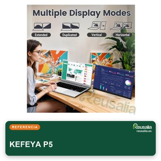 KEFEYA monitor portátil ligero alta resolución