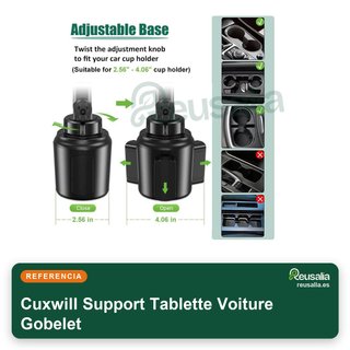 Supporto tablet auto portabicchieri universale 4-13''