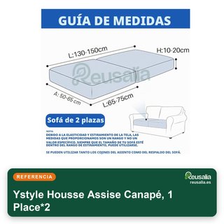 Ystyle funda sofá cojín elástico verde
