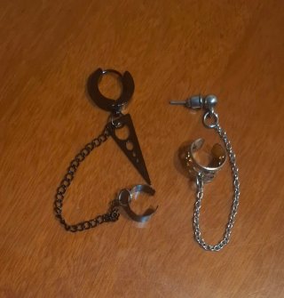 Pendientes con cadena