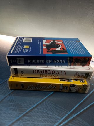 3 cintas, VHS, películas de Marcello Mastroianni