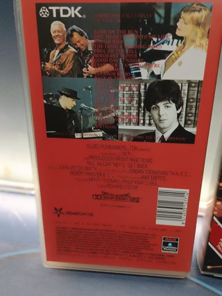 vhs, VIDEO , BEATLES , PAUL MCCARTNEY ,  GET BACK + PUT IT THERE- 1990-1991