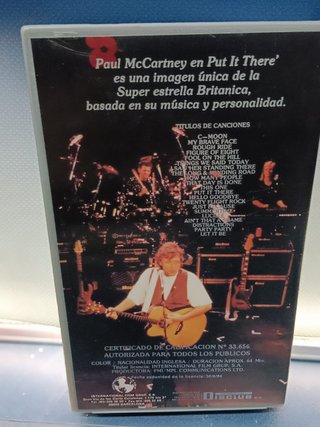 vhs, VIDEO , BEATLES , PAUL MCCARTNEY ,  GET BACK + PUT IT THERE- 1990-1991
