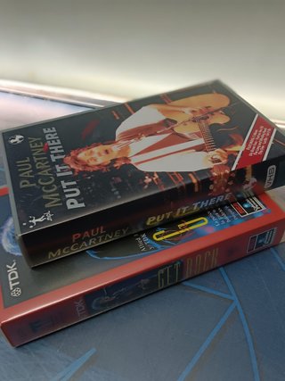vhs, VIDEO , BEATLES , PAUL MCCARTNEY ,  GET BACK + PUT IT THERE- 1990-1991